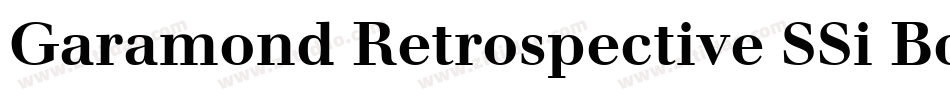 Garamond Retrospective SSi Bold字体转换